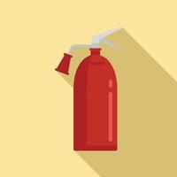 Fire extinguisher foam icon, flat style vector