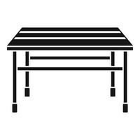 Garden table icon, simple style vector
