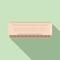 Room air conditioner icon, flat style vector