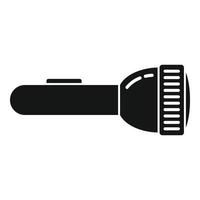Guard flashlight icon, simple style vector