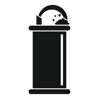 Beach drinking fountain icon, simple style vector