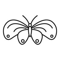 Monarch butterfly icon, outline style vector