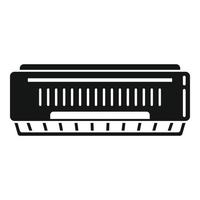 Room air conditioner icon, simple style vector