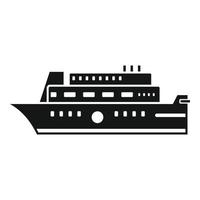 icono de crucero de viaje de vida, estilo simple vector