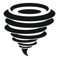 Funnel tornado icon, simple style vector