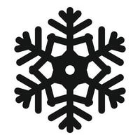 icono de copo de nieve de adorno, estilo simple vector