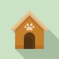 icono de la casa del perro, estilo plano vector