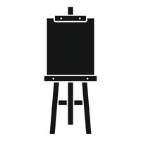 Board easel icon, simple style vector