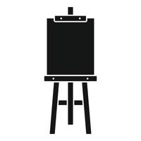 Board easel icon, simple style vector