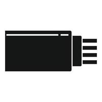 Internet cable icon, simple style vector