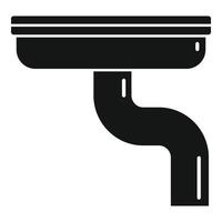 Maintenance gutter icon, simple style vector