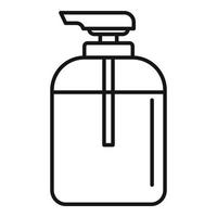 Sauna soap dispenser icon, outline style vector