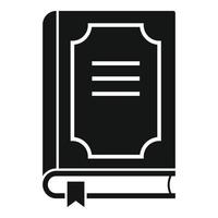 Prosecutor book icon, simple style vector