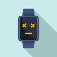 Smartwatch repair icon, flat style vector