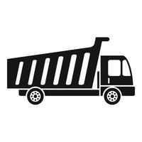 Tipper industry icon, simple style vector