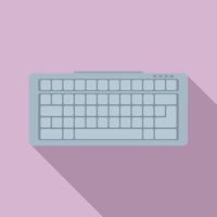 icono de teclado de dispositivo, estilo plano vector