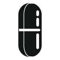 Refill capsule icon, simple style vector