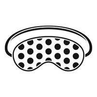 Party sleeping mask icon, simple style vector