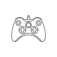 Joystick game controller icon, outline style vector