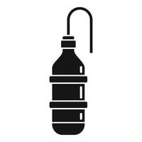 icono de botella de anestesia, estilo simple vector