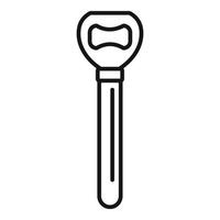 Bartender bottle-opener icon, outline style vector