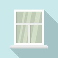 Shiny new window icon, flat style vector