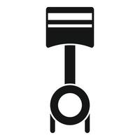 Car engine piston icon, simple style vector