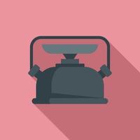 Gasoline lamp icon, flat style vector