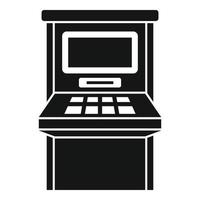 Atm withdraw icon, simple style vector