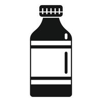 Medicine cough syrup icon, simple style vector