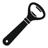 Bottle-opener icon, simple style vector