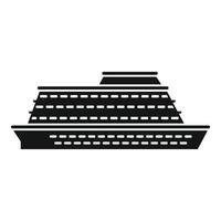 disfrute del icono de crucero, estilo simple vector