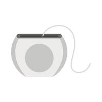 Dental floss icon, flat style vector