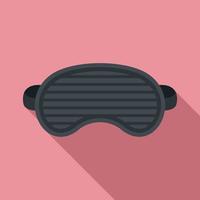 Fashion sleeping mask icon, flat style vector