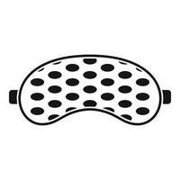Eye sleeping mask icon, simple style vector