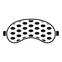 Eye sleeping mask icon, simple style vector