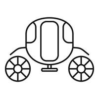 Wagon brougham icon, outline style vector