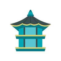 Hexagonal pavilion , South Korea icon vector