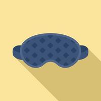 Face sleeping mask icon, flat style vector