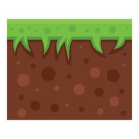 icono de juego de plataformas, estilo plano vector