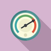 Change barometer icon, flat style vector