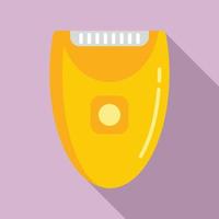 Woman shaver icon, flat style vector