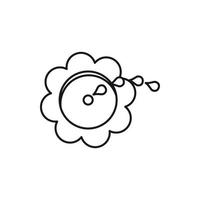 Flower spinkler icon, outline style vector