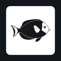 Surgeon fish icon, simple style vector