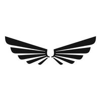 Cute wings icon, simple style vector