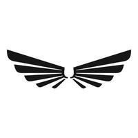 Cute wings icon, simple style vector