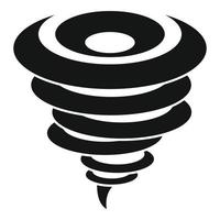 icono de tornado de catástrofe, estilo simple vector