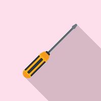 Screwdriver icon, flat style vector