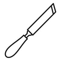 Chisel handle icon, outline style vector