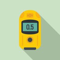 Digital dosimeter icon, flat style vector